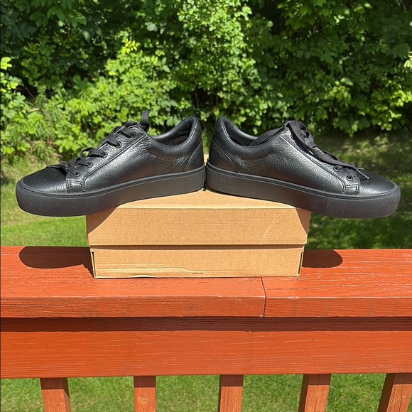 UGG Black Leather Low Top Sneakers for Everyday Comfort-NWB-Never Worn - Picture 9 of 13